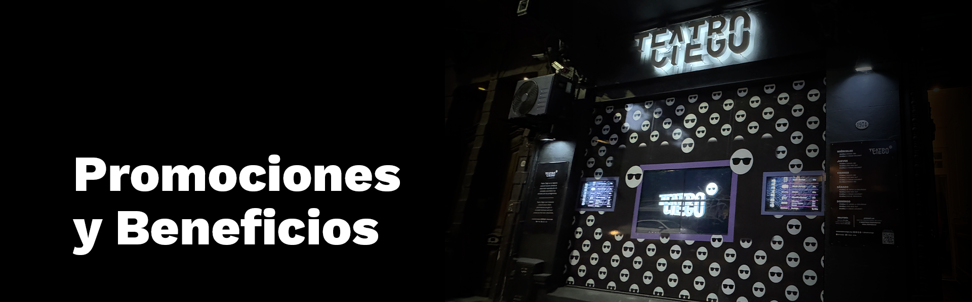 Promociones y Beneficios de Teatro Ciego